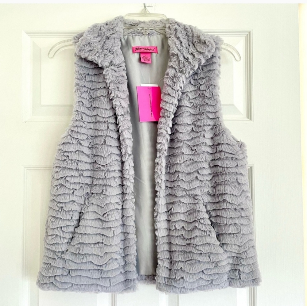 Betsey Johnson Faux vest size XL